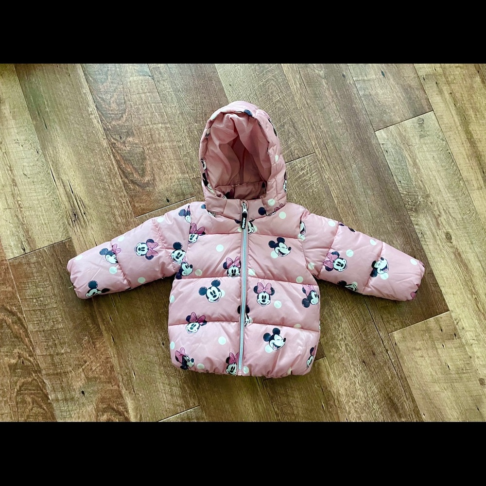 H&M Toddler Girls Minnie Mouse Coat 2T